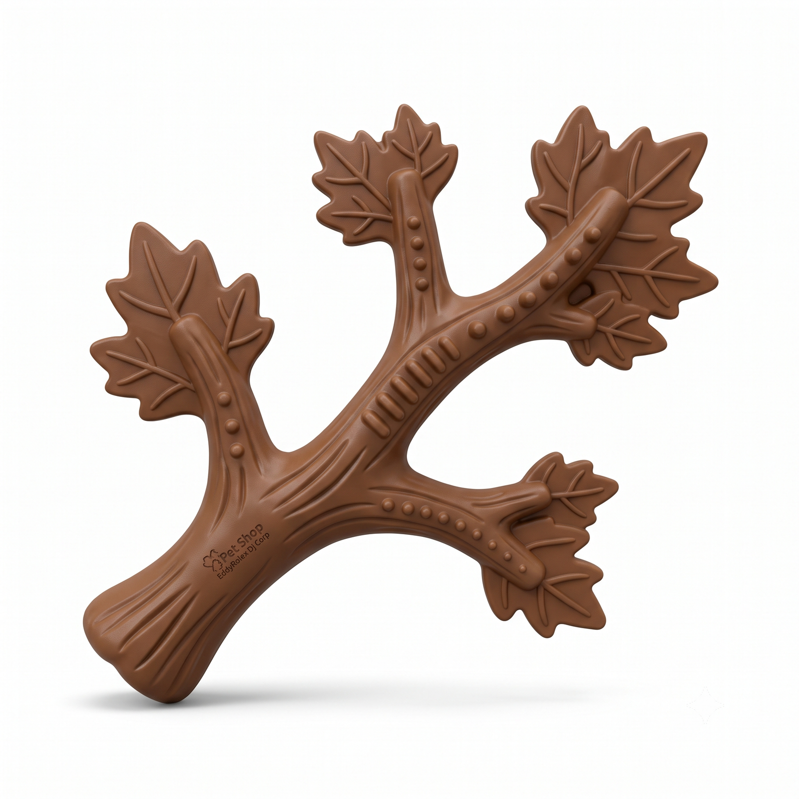 Pet Shop EddyRolex Dj Corp Durable Tree Branch Dog Chew Toy - Brown