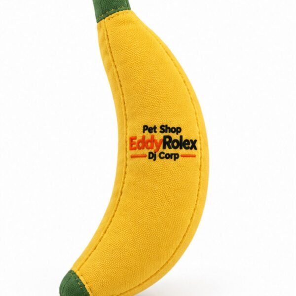 Pet Shop EddyRolex DJ Corp Catnip Banana Kicker Toy for Cats - Golden Yellow/Leaf Green